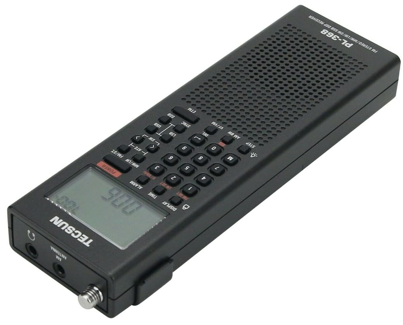 Tecsun Digital Pl368 Am/Fm/Lw/Sw Worldband Radio With Single Side Band Receiver (Black)